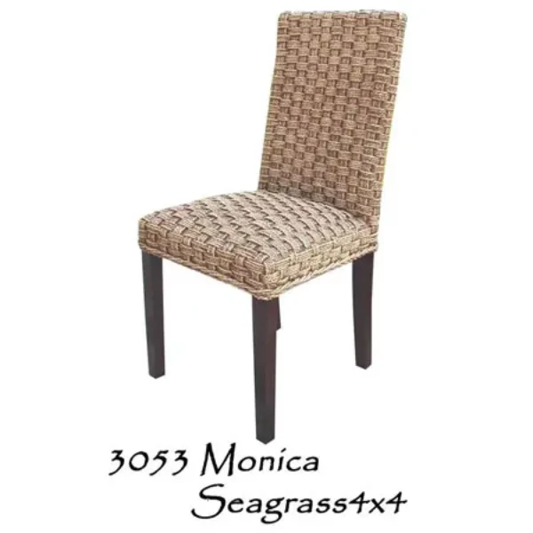 Monica Seagrass 4×4 Woven Dining Chair