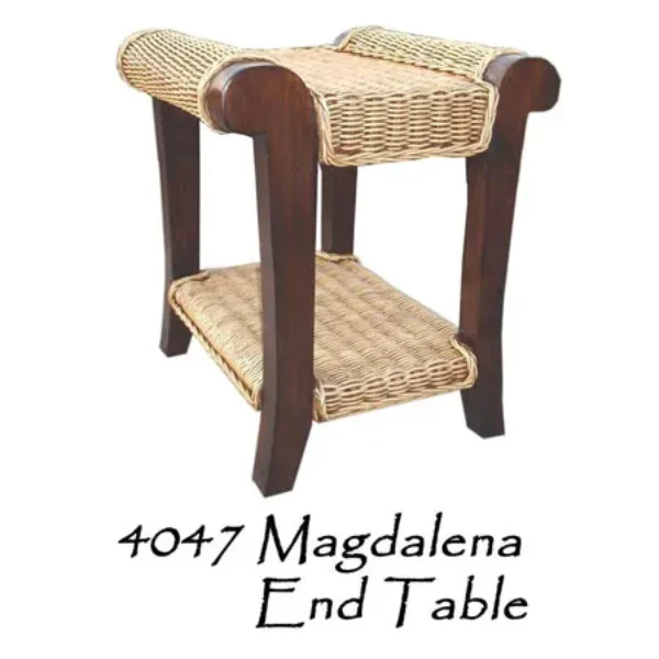 Magdalena Rattan End Table