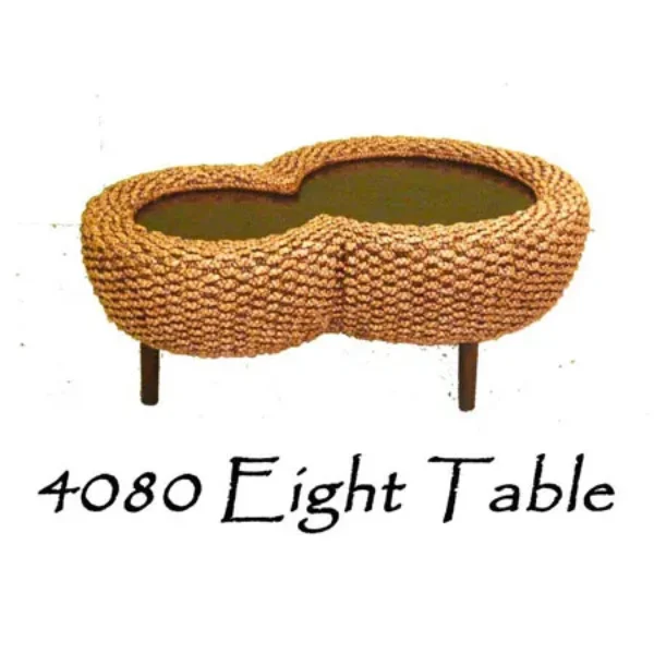 Eight Wicker Dining Table