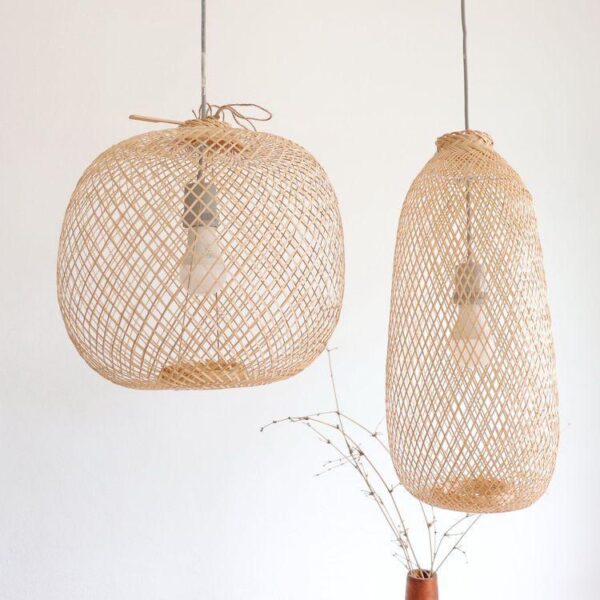 Rattan Pendant Lamp Shade - Handy Craft
